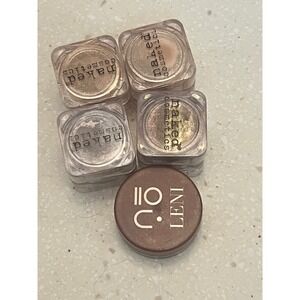 Naked Cosmetics 4pc Loose Pigment Set + Leni Byron Bay Gel Pot Eyeshadow Lot